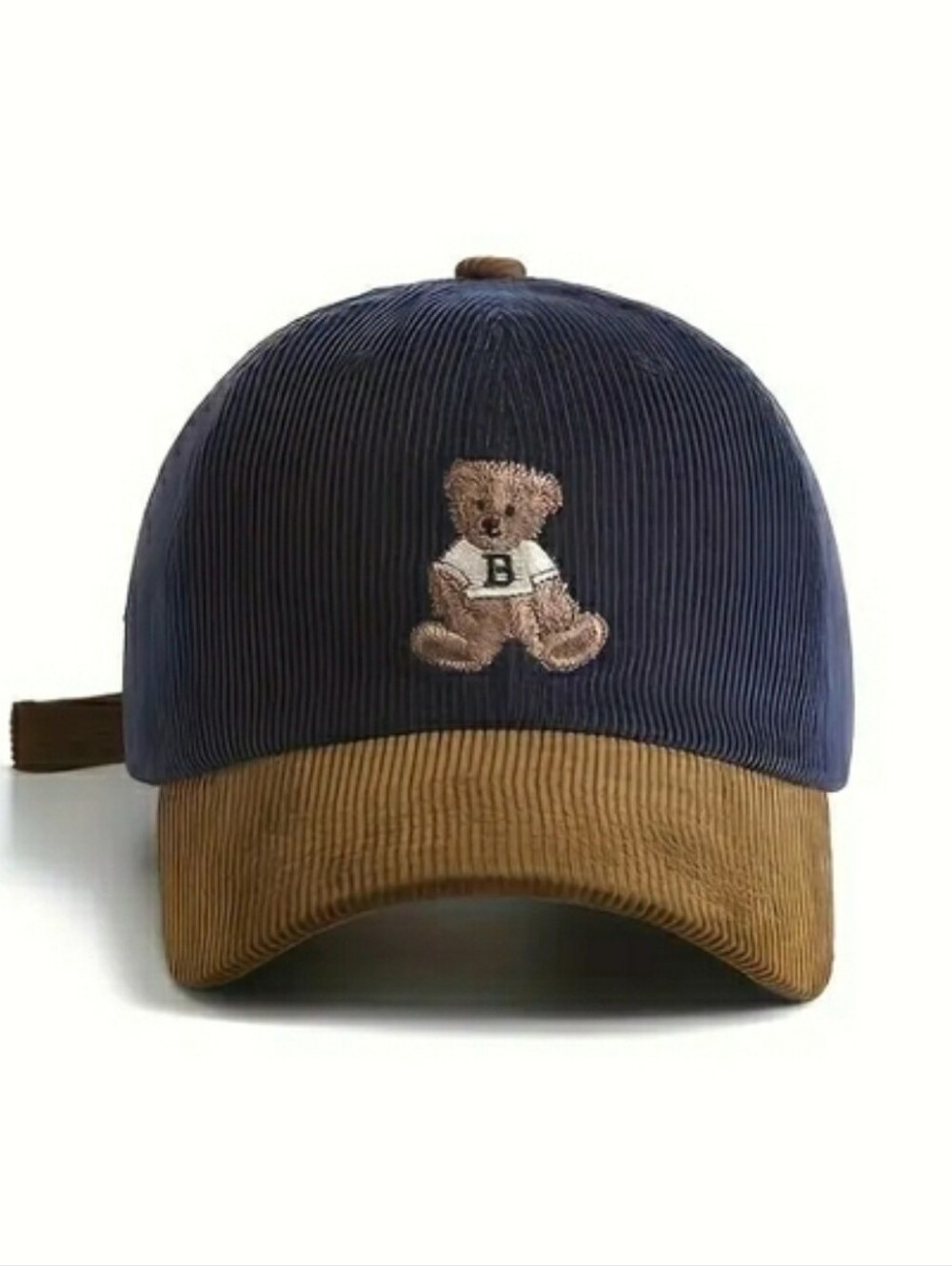 Navy & Tan Bear Embroidered Hat NEW!